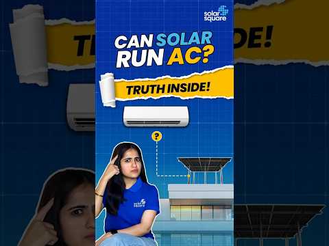 Can Solar Panels run AC? #shorts