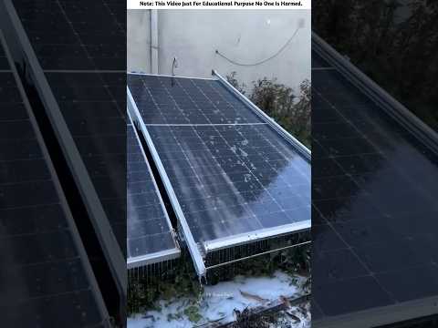 Boy Clean Solar Panels With Just A Phone 🌞