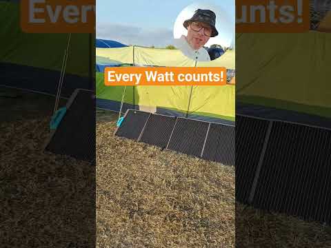 Portable Solar Panels are brilliant! #camping #offgrid #sustainability #power #energy #renewable