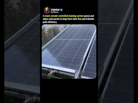 Smart Cleaner Keeps Solar Panels Shining & Efficient 🔥🍃