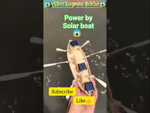 DIY Solar Boat with DC Motor | Solar Power Boat Making at Home #shorts #solar #motor #diy