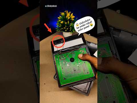 calculator ke andar nikali solar panel #shorts #experiment #electronic 