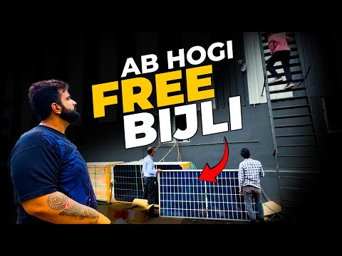 VLOG 207: Humne Install Kiye Hamari Workshop Mai SOLAR PANELS !!