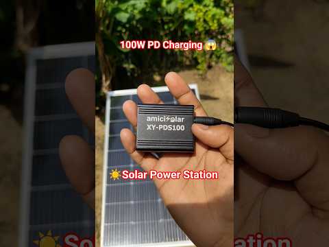 100W Fast charging On 200W Solar Panel Without Battery