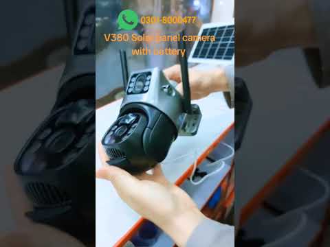 V380 Solar panel camera with battery outside 0301-8000477