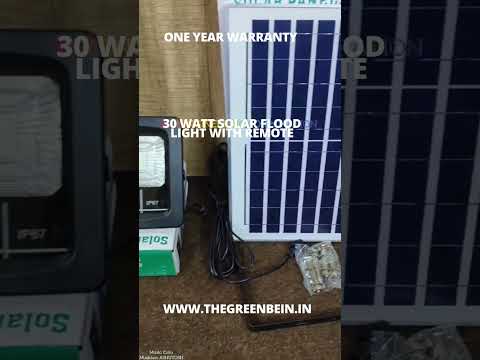 30w Solar Flood Light With battery and Remote #solarfloodlights  #solarfloodlight
