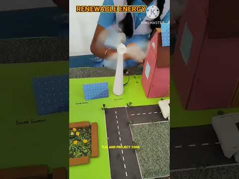 Renewable energy science project//Solar energy and wind energy science project//Best science project
