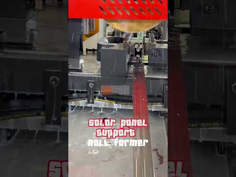 Solar Panel Support Frame Roll Forming Machine #rollforming #solarpanel
