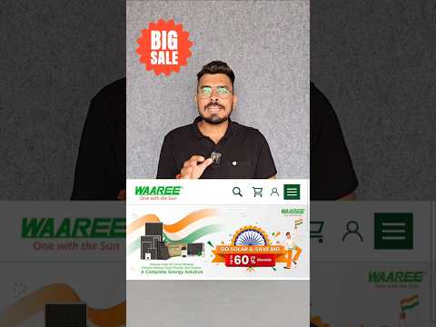 Waaree Solar Products upto 60% Off #solarpanel #solarkit #solarinverter #shorts