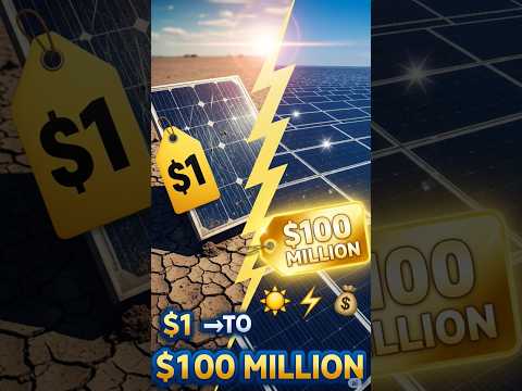 $1 Solar Panel ➡️ $100 MILLION Solar Empire! ☀️💰 #shorts #viral #save