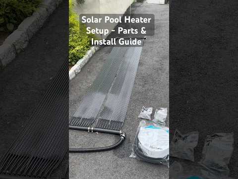 Solar Pool Heater Setup #solarpoolheater #DIYPoolSetup #abovegroundpool #Poolheaterguide #summerdiy