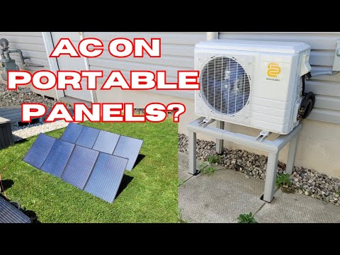 Can You Run A Solar AC On Portable Solar Panels?