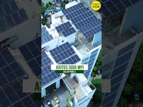 118 KW Solar System For Society | Axitec Solar Panels | PM Surya Ghar Yojana Subsidy | Aerial View