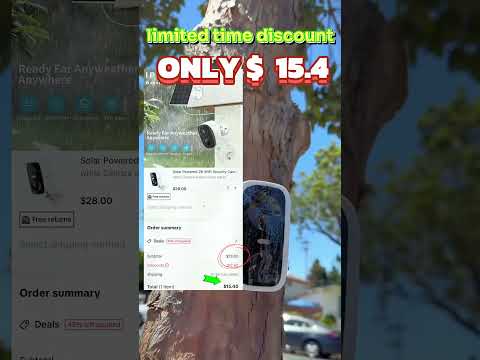 Wireless Security Camera: Solar Power for Home Protection#securitycamera