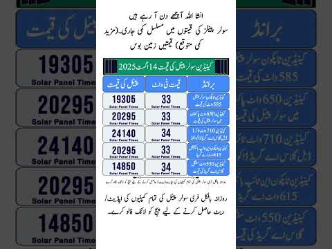 Solar Panel Price in Pakistan