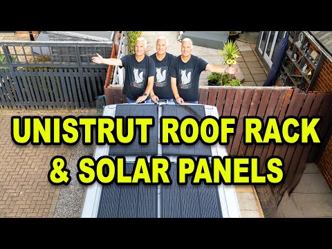 Unistrut and Solar Panels on a Camper Van