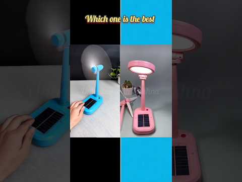 A unique solar panel 2 in 1 gadget ||Satisfying || #gadgets #fan #light #shorts