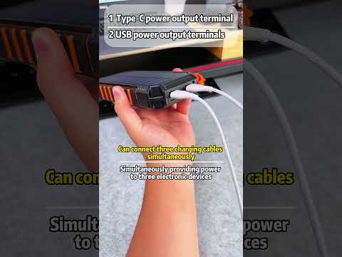 Portable Solar Power Bank for Outdoors #solar #solarenergy #powerbank #Outdoors