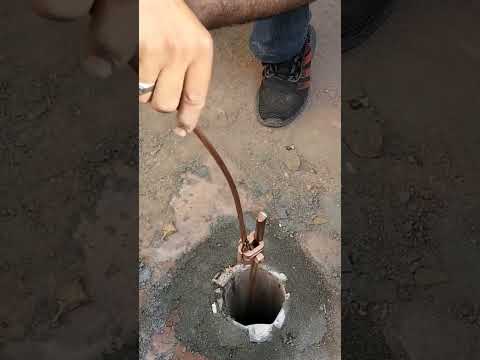 Earthing for Lightning Arrester | Copper Rod | Solar Installation