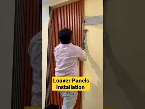 Louvers Panel Installation on Walls | How to Install Louver Panels | Best Wall panels for Office|