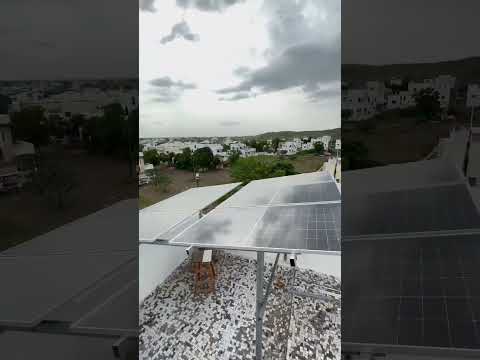 solar panel kaise lagate hain solar structure kaise banate hain Adani panel channel#solar #shorts