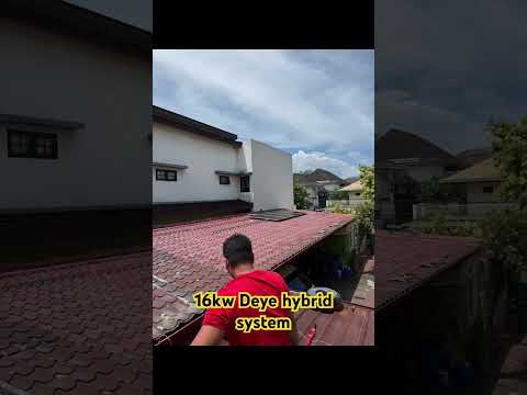 16kw deye hybrid solar system #solar #solarenergy