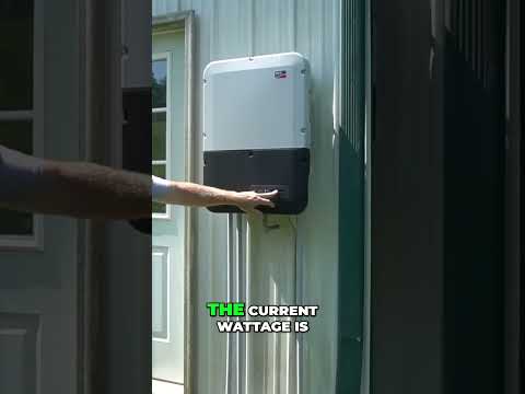Sunny Boy Inverter: Watch Your Solar Power in Action! #shorts