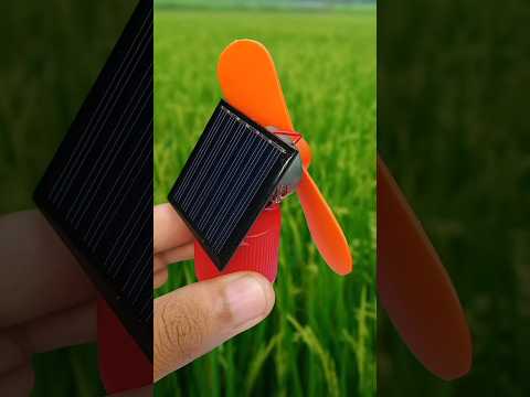 how to make a solar panels fan making at home #shorts