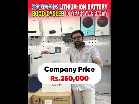 Sofar Lithium-Ion Battery | 8000 Life Cycles, 10-Year Warranty, Best Solar Battery Choice