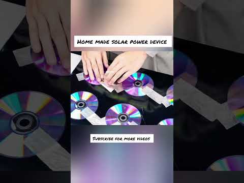 Home made solar power device