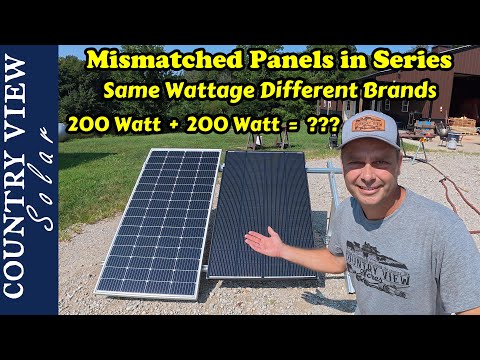 Same Wattage, Different brands in Series. The Problems with Mismatched Panels in Series