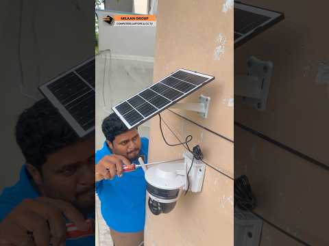 Camate brand duel lens solar camera 4g sim based no need power