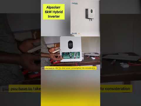 Idle power consumption and efficiency of Alpsolarr 6kW Hybrid solar inverter