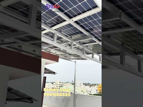 5kW Solar On Grid Installation | Adani 575W DCR Panels + Sungrow Inverter | Sameera Garden Chennai