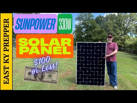 “SUNPOWER 330W RIGID SOLAR PANEL. Limited-Stock! (BRAND NEW & $100 or less!)