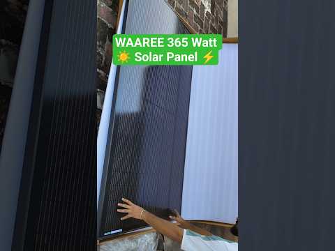 WAAREE 365 WATT ALL BLACK ☀️ Solar Panel ⚡
