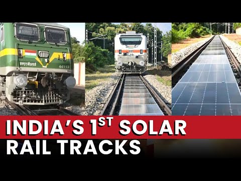 Indian Railways Historic Move: First Ever Solar Panels Installed Between Railway Tracks