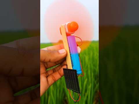 how to make a diy mini solar panels fan #shorts