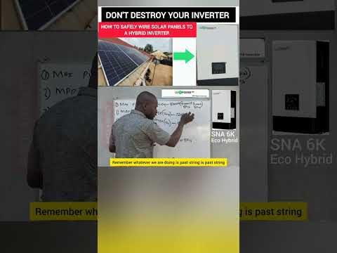 How to wire solar panels to a hybrid inverter