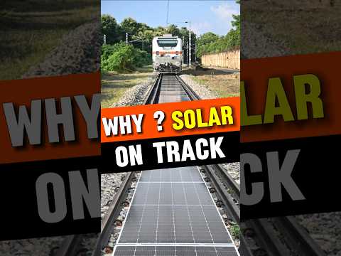 Why Solar Panels On Railways Track 😲❓️#shorts