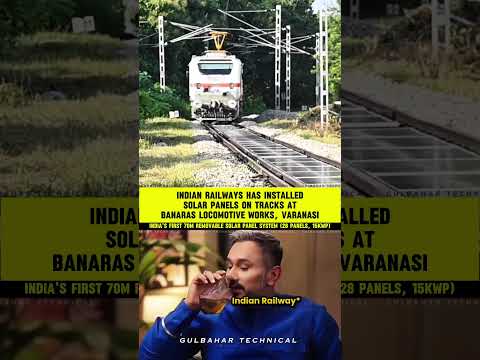 India’s First Solar Railway Track Unveiled | Game-Changer For Clean Energy Future 🚆⚡🇮🇳