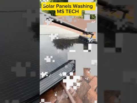 Solar Panels Washing Technique | Solar Panels Ki Safai ka Tarika