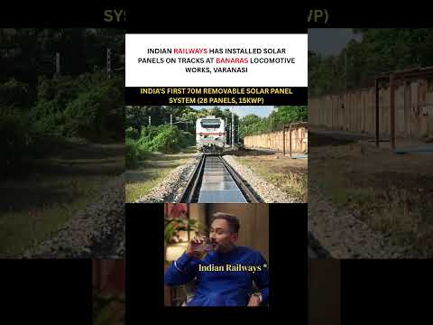 Indian Railways Installs Solar Panels on Tracks 🚆| World’s First Innovation #shorts #trending #viral