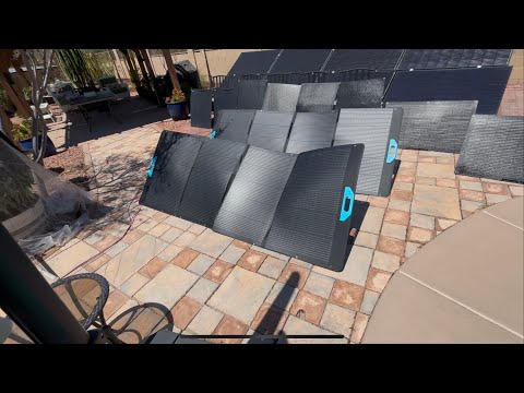 Anker Solar 400 watt portable solar panels versus generic flexible solar panels comparison