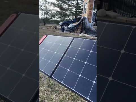 With the 500 and one 100W solar panel you’ll get around 10% an hour with good sun coverage ☀️