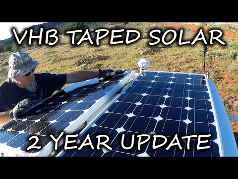 How 3M VHB TAPE Is Holding SOLAR PANELS To My RV ROOF After TWO YEARS! Long Term Update