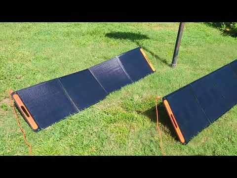Jackery Solar Saga 200 watt solar panel power rating test