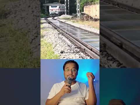 Desh me Pehli bar Railway Track ke beech me Solar Panel laga diye | Follow Law & Drive safe #shorts