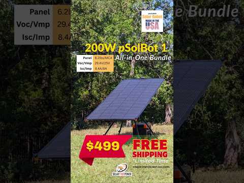 200W Portable Solar Robot by SolarPivotPower | Innovative | Widely Compatible | Made in the USA