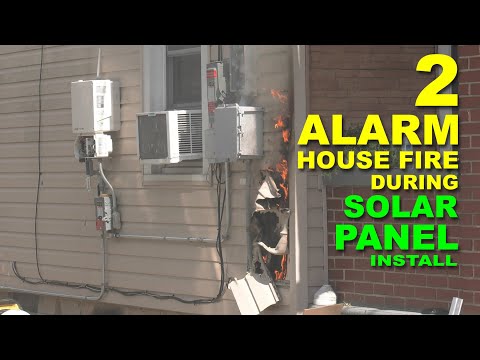 Two Alarm House Fire during solar panel install in Northampton, PA.